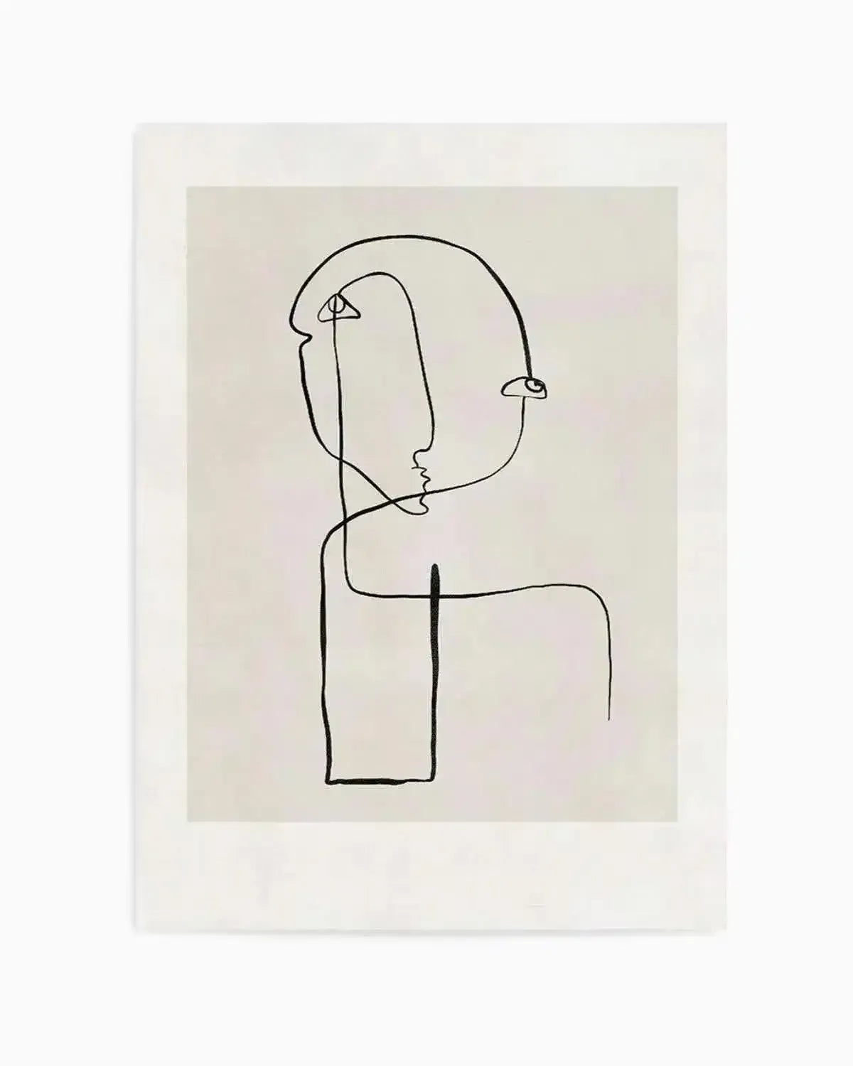 Abstract Face Line Art Art Print from Olive et Oriel where you can shop wallpaper and artworks online