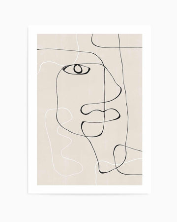 Abstract Face No.1 | Art Print from Olive et Oriel where you can shop wallpaper and artworks online