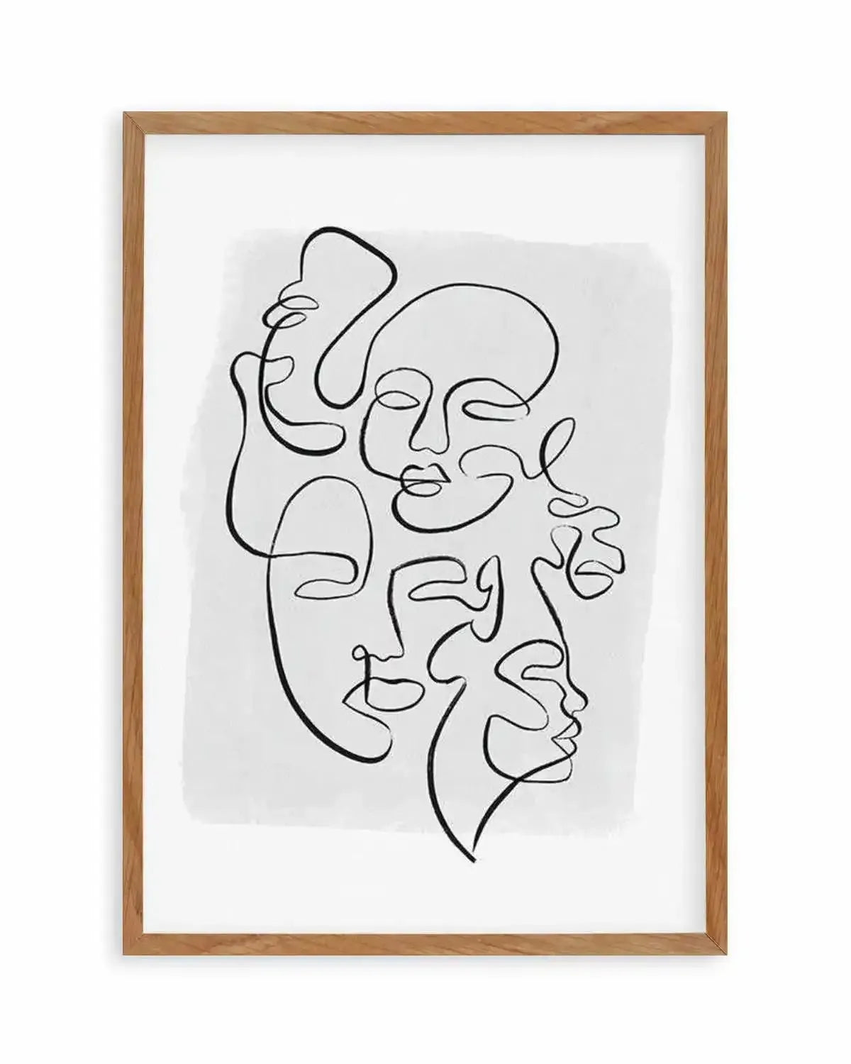 Abstract Faces I | Green Art Print from Olive et Oriel where you can shop wallpaper and artworks online