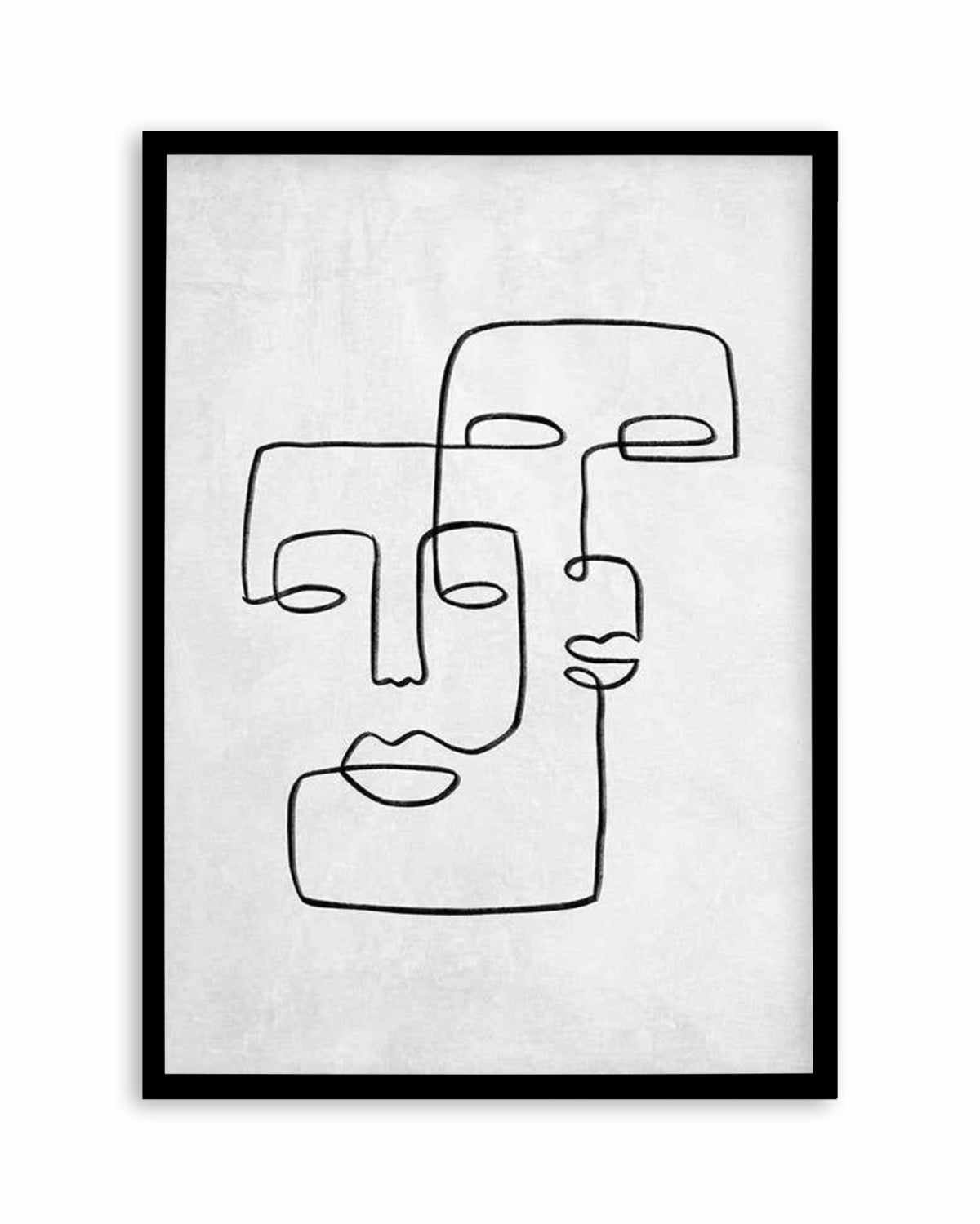 Abstract Faces II | On Concrete Art Print