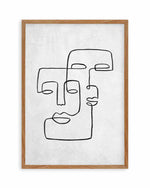 Abstract Faces II | On Concrete Art Print