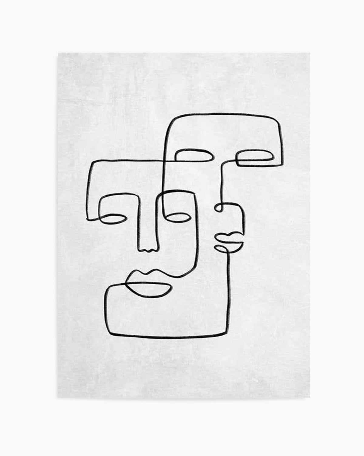 Abstract Faces II | On Concrete Art Print