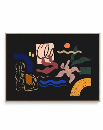 Abstract Floral by Arty Guava | Framed Canvas Art Print from Olive et Oriel where you can shop wallpaper and artworks online