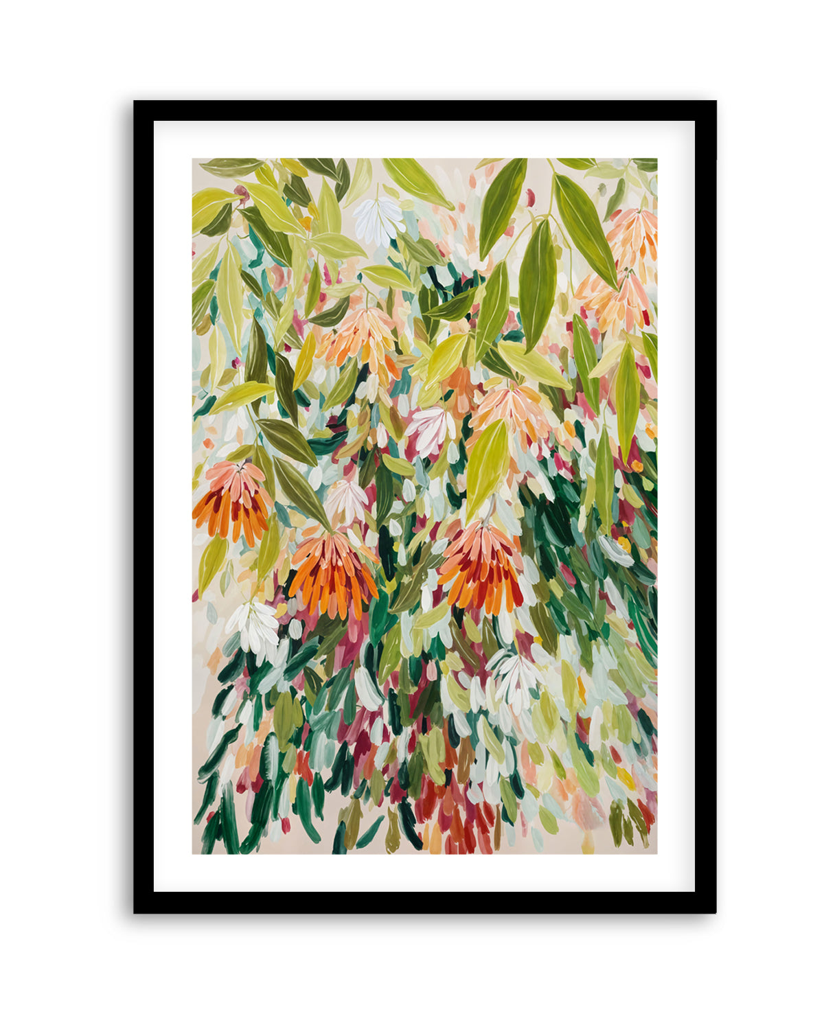 Abstract Floral Garden by Edie | Art Print