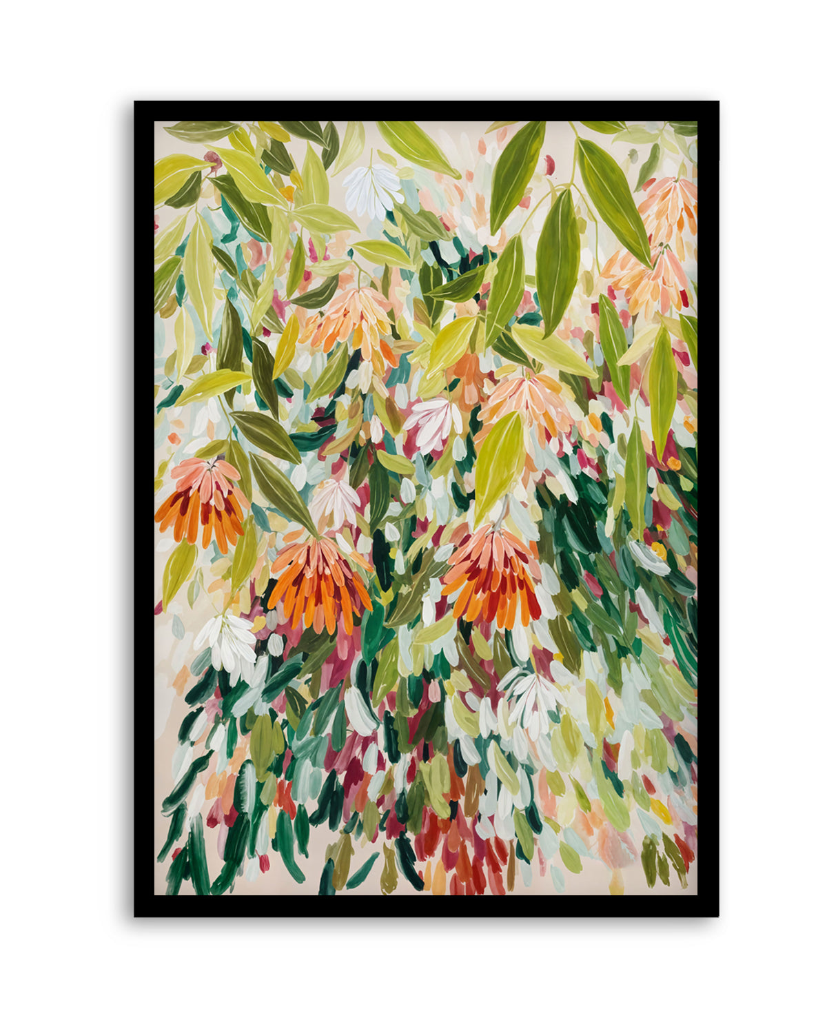 Abstract Floral Garden by Edie | Art Print