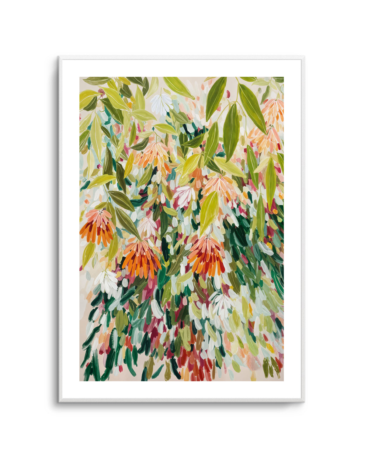 Abstract Floral Garden by Edie | Art Print