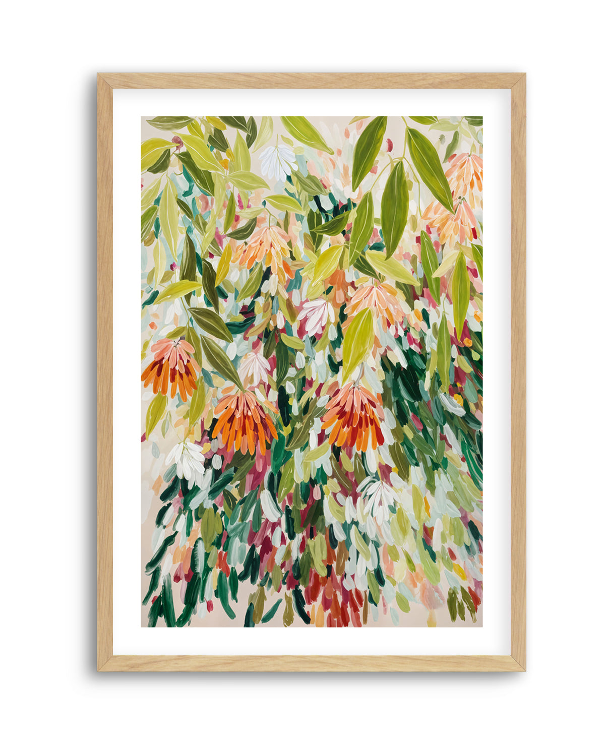 Abstract Floral Garden by Edie | Art Print