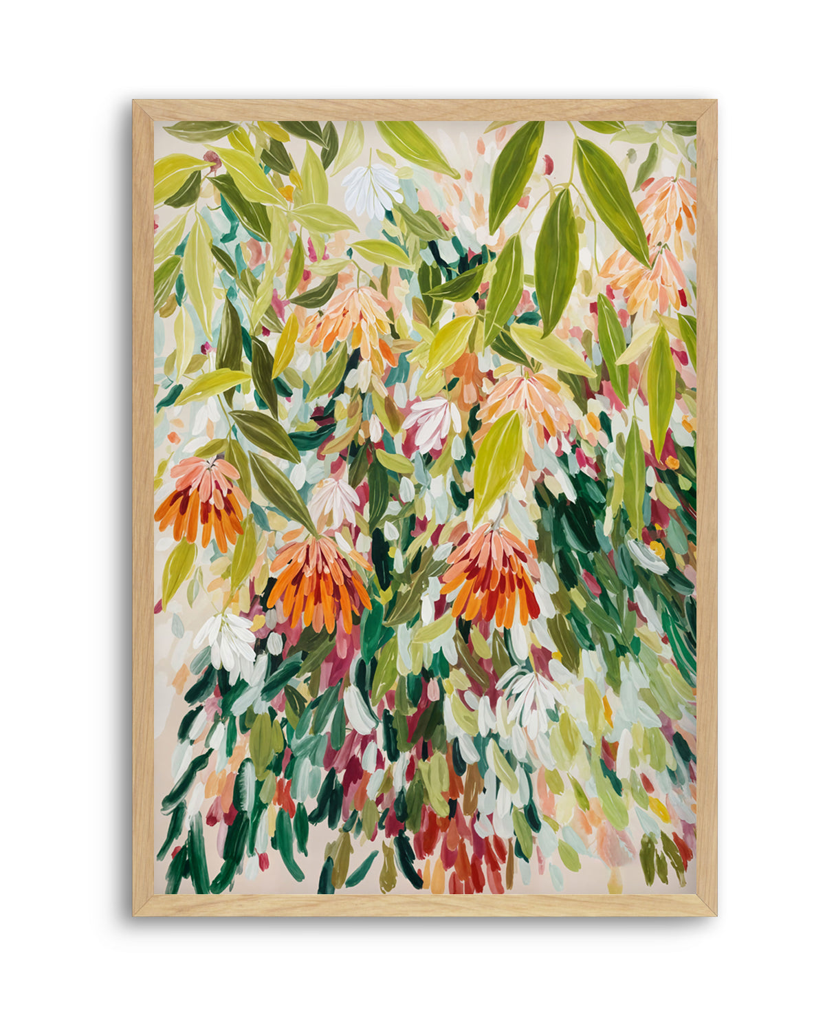 Abstract Floral Garden by Edie | Art Print