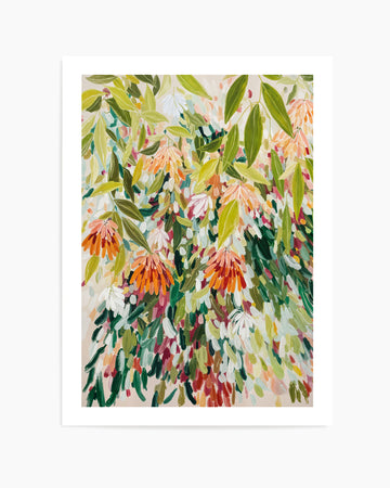 Abstract Floral Garden by Edie | Art Print