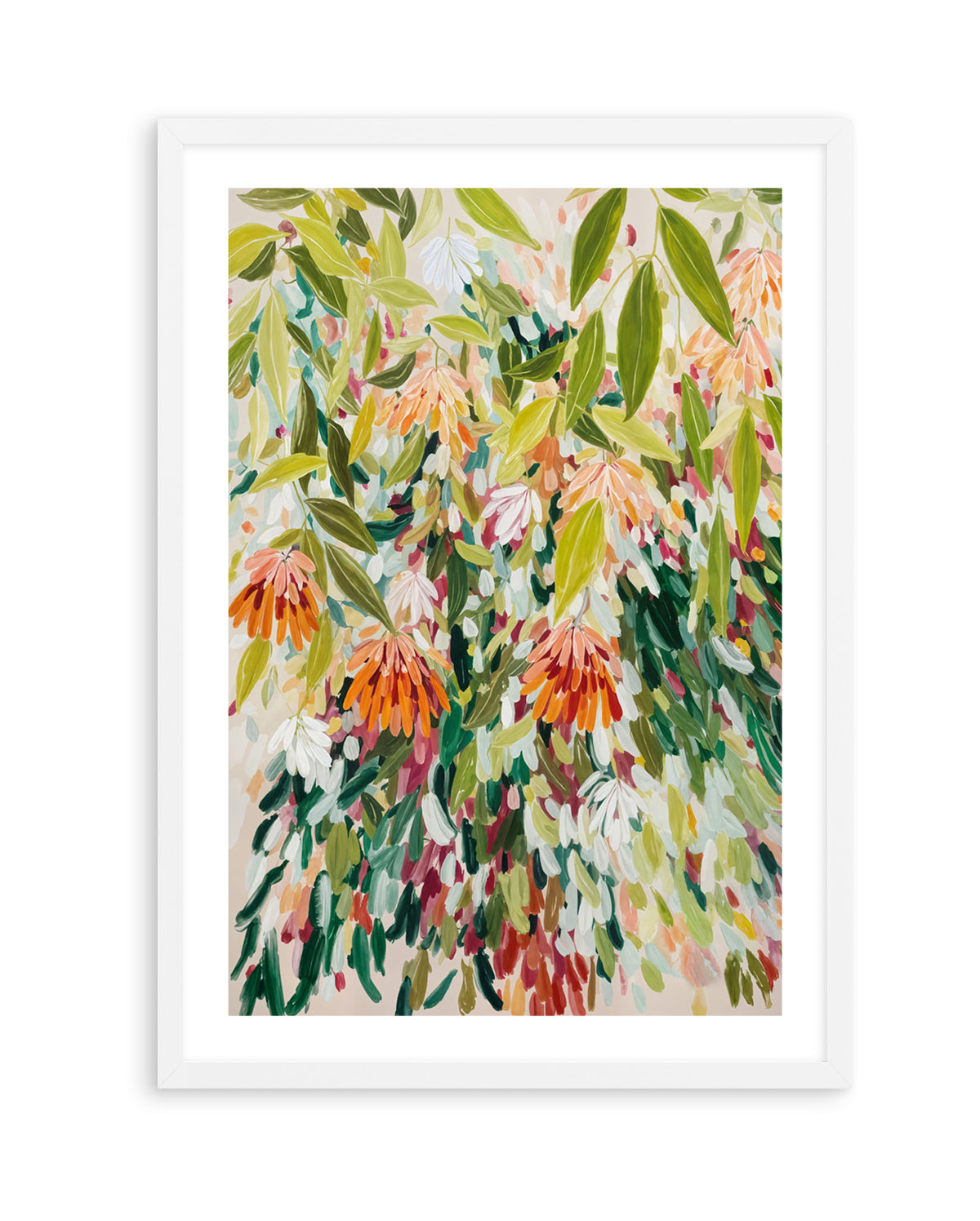 Abstract Floral Garden by Edie | Art Print