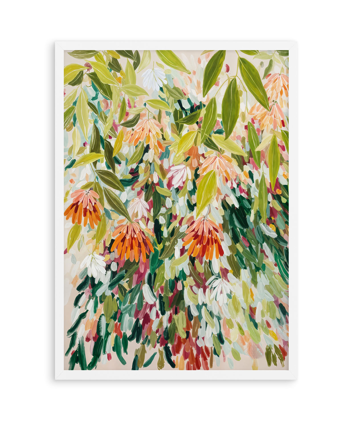 Abstract Floral Garden by Edie | Art Print
