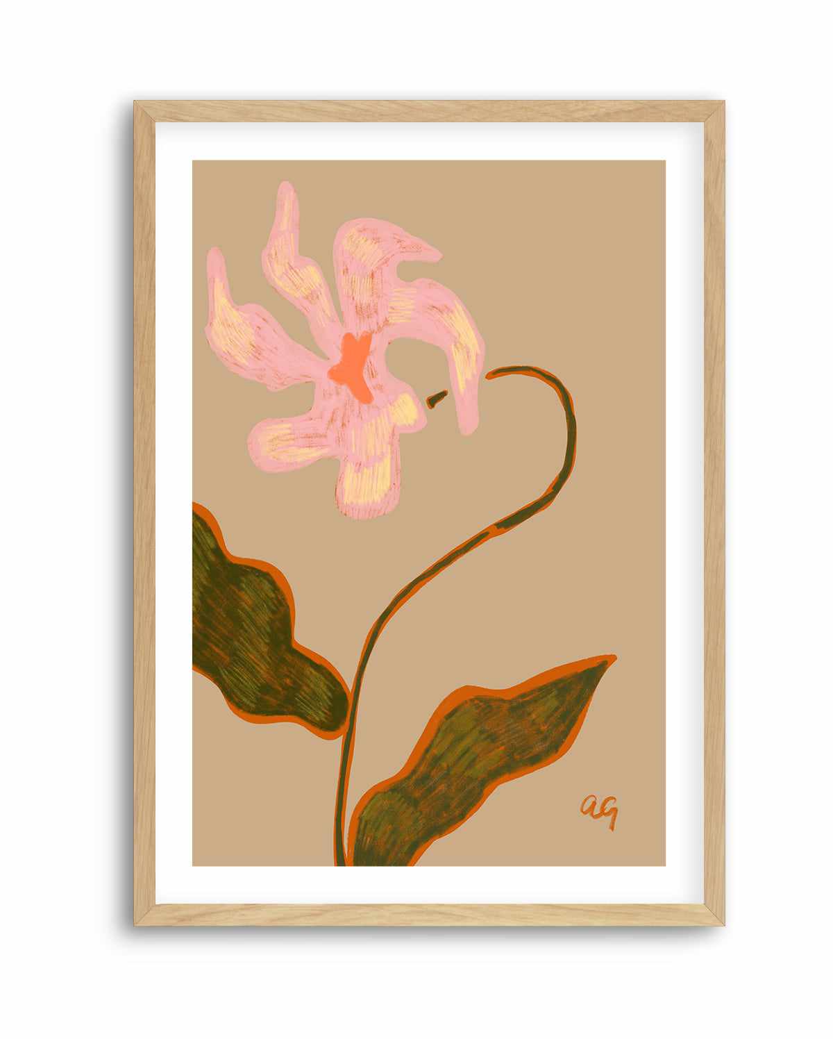 Abstract Flower by Arty Guava | Art Print