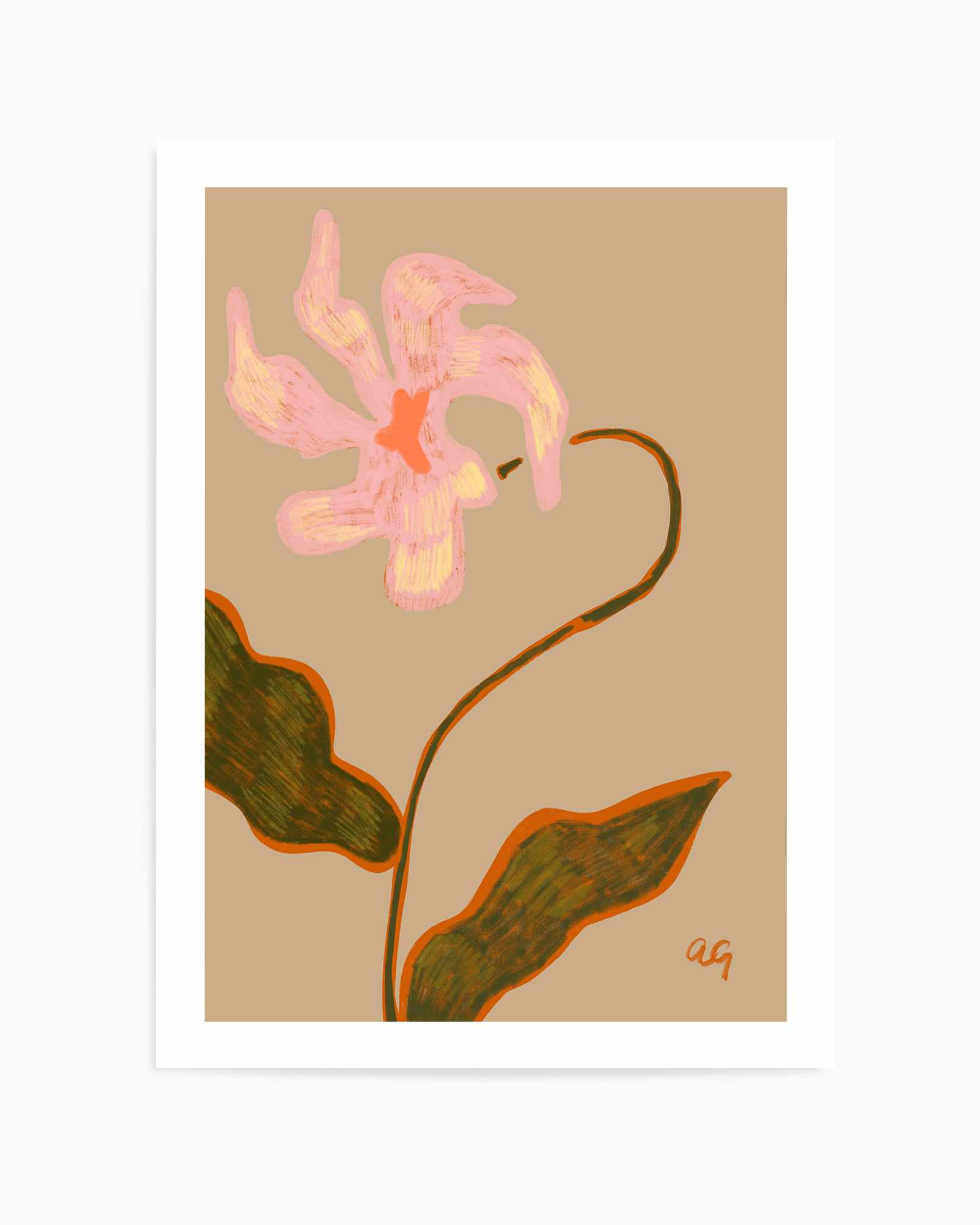 Abstract Flower by Arty Guava | Art Print