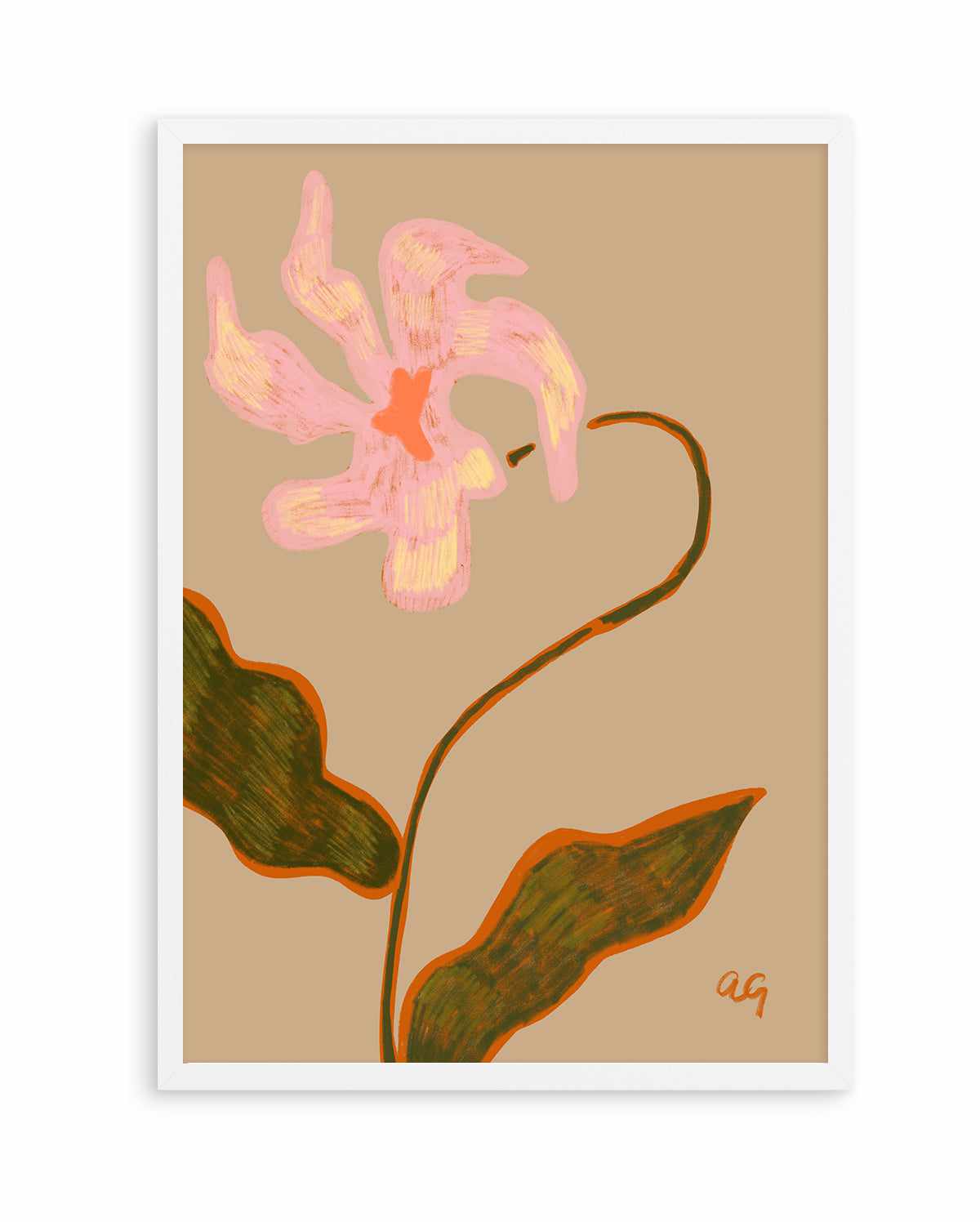 Abstract Flower by Arty Guava | Art Print