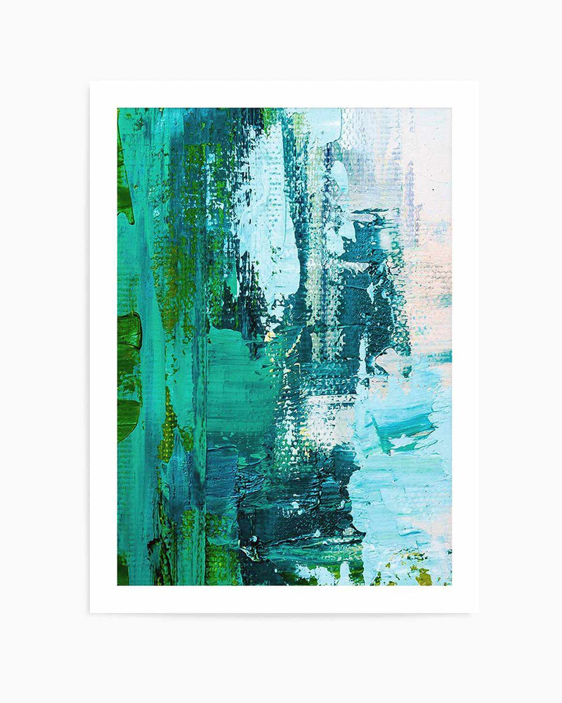Abstract Green Acrylic I Art Print