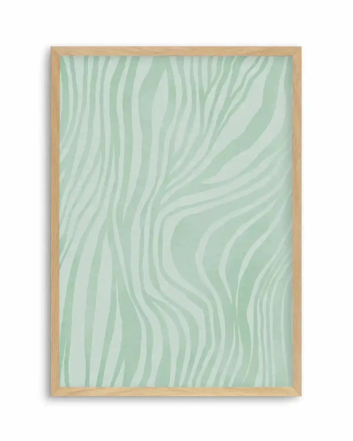 Abstract Green Lines Art Print from Olive et Oriel where you can shop wallpaper and artworks online