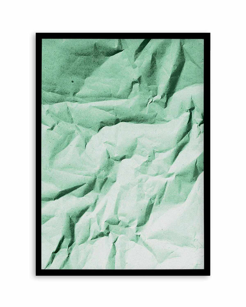 Abstract Green Shadows Art Print
