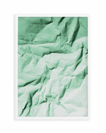 Abstract Green Shadows Art Print