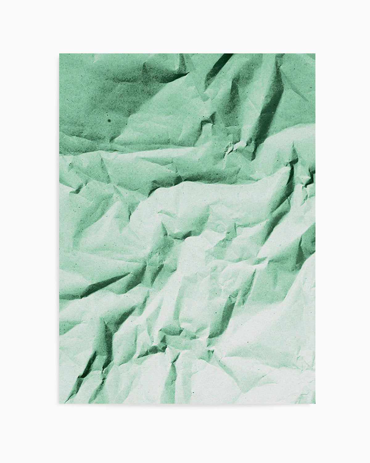 Abstract Green Shadows Art Print