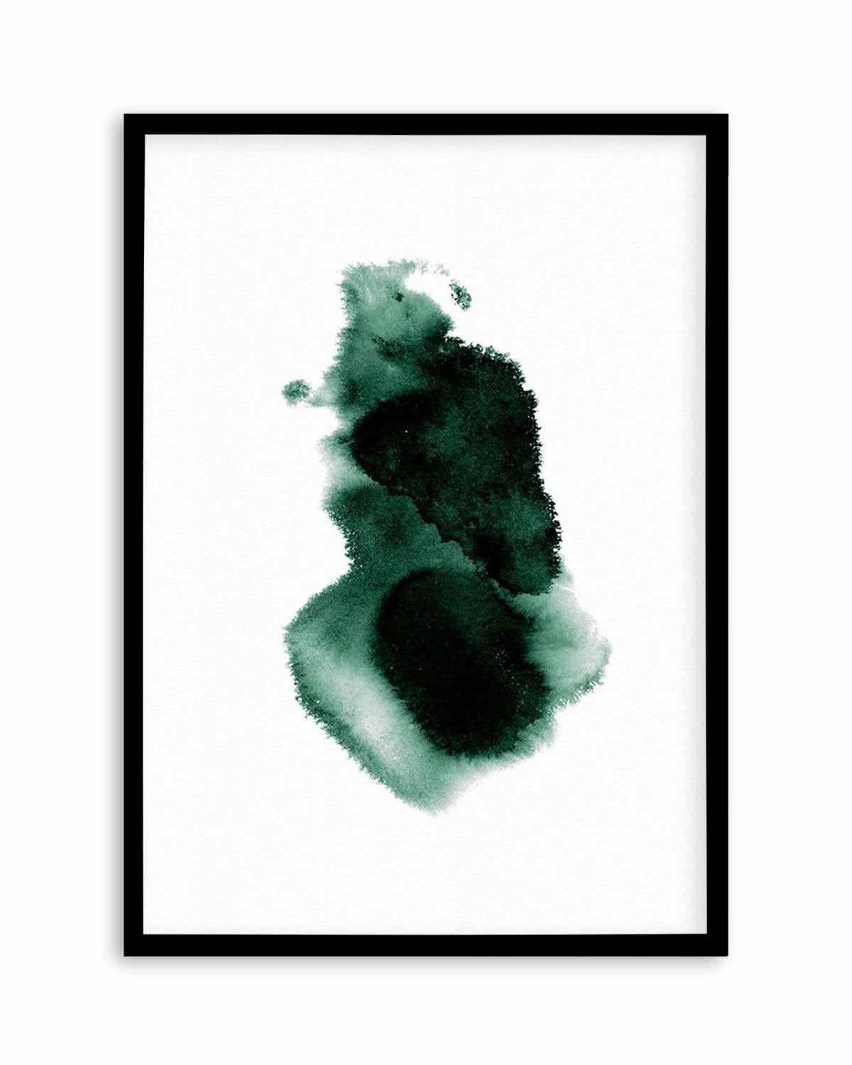 Abstract Green Watercolour I Art Print