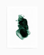 Abstract Green Watercolour I Art Print