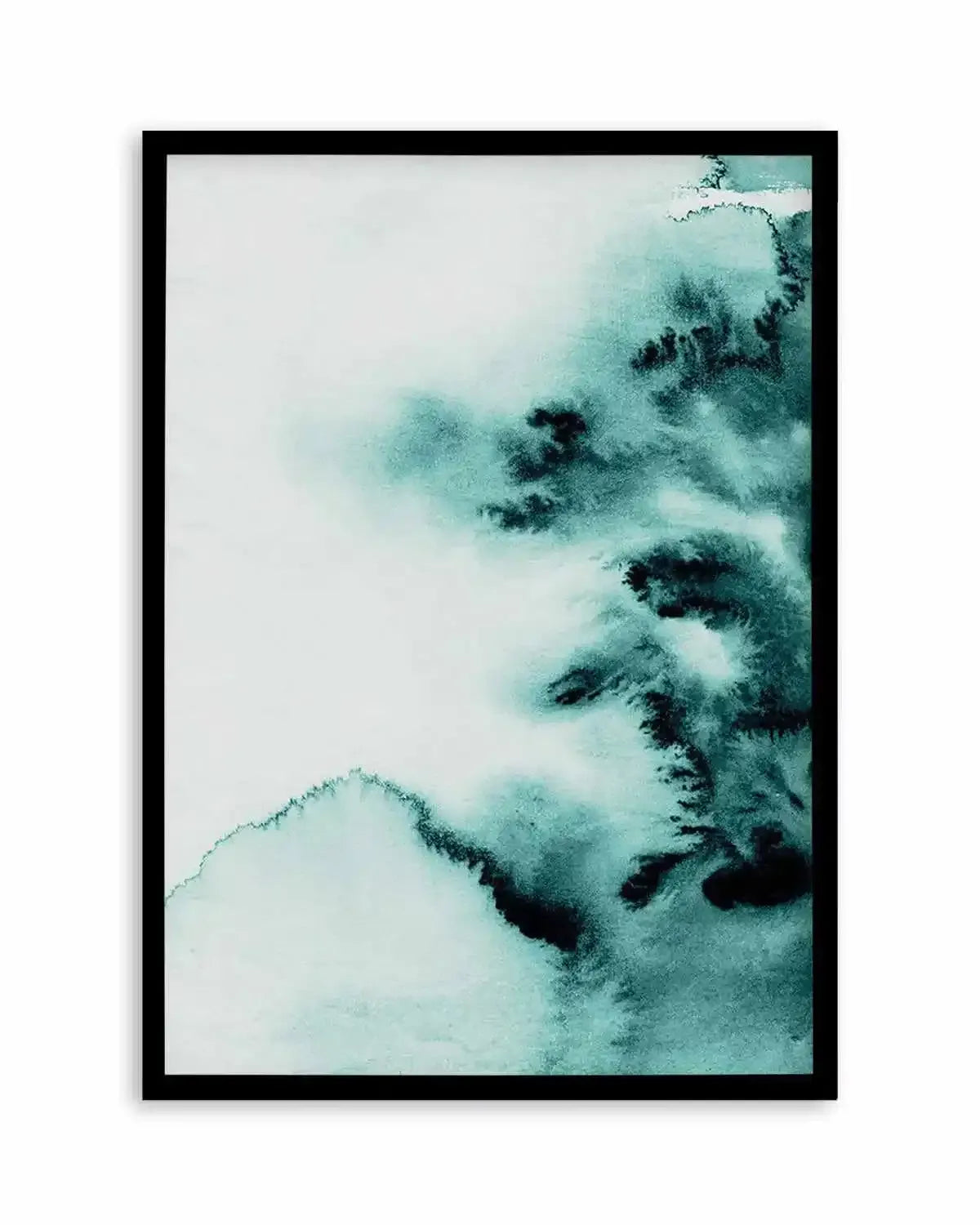 Abstract Green Watercolour II Art Print from Olive et Oriel where you can shop wallpaper and artworks online