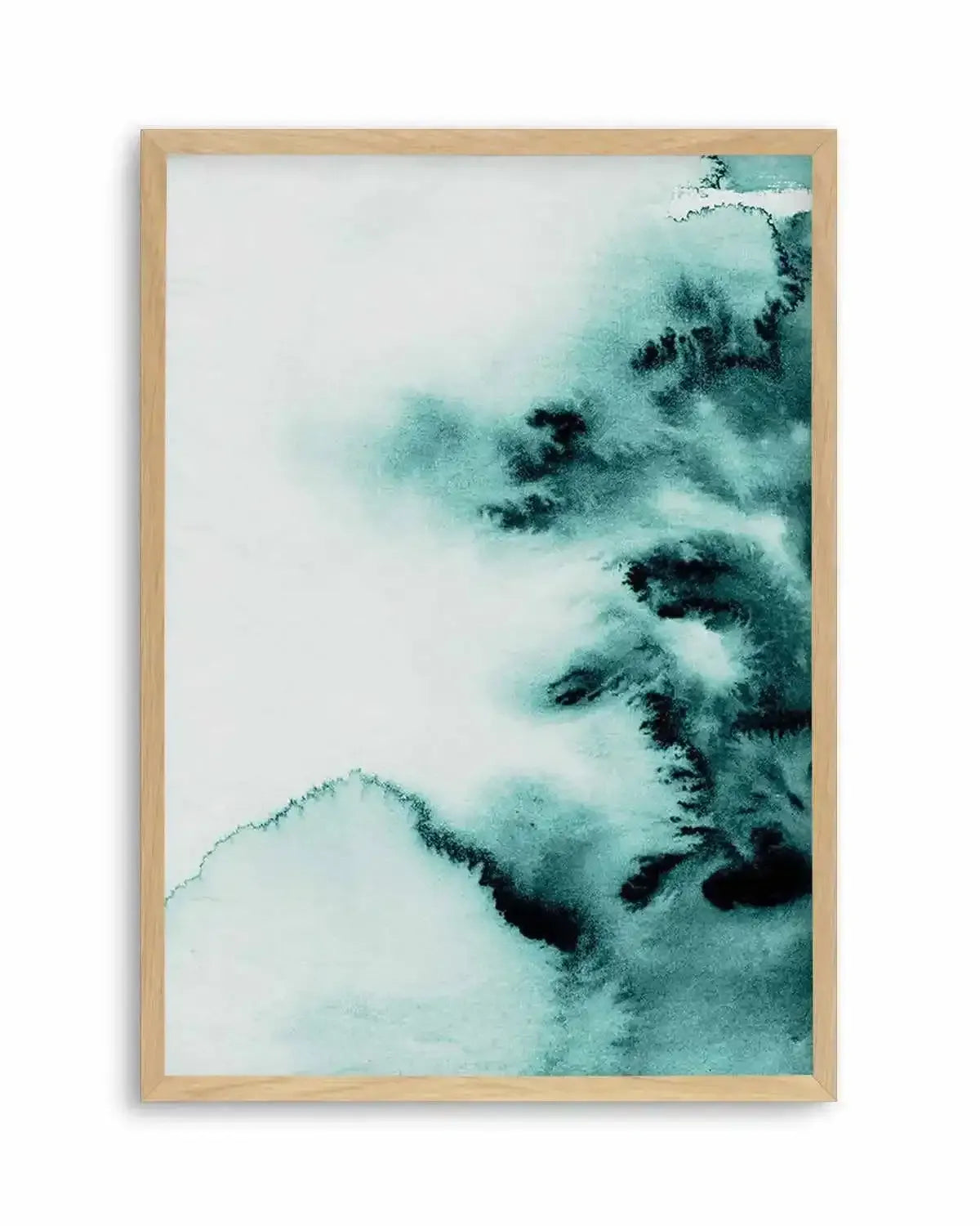 Abstract Green Watercolour II Art Print from Olive et Oriel where you can shop wallpaper and artworks online