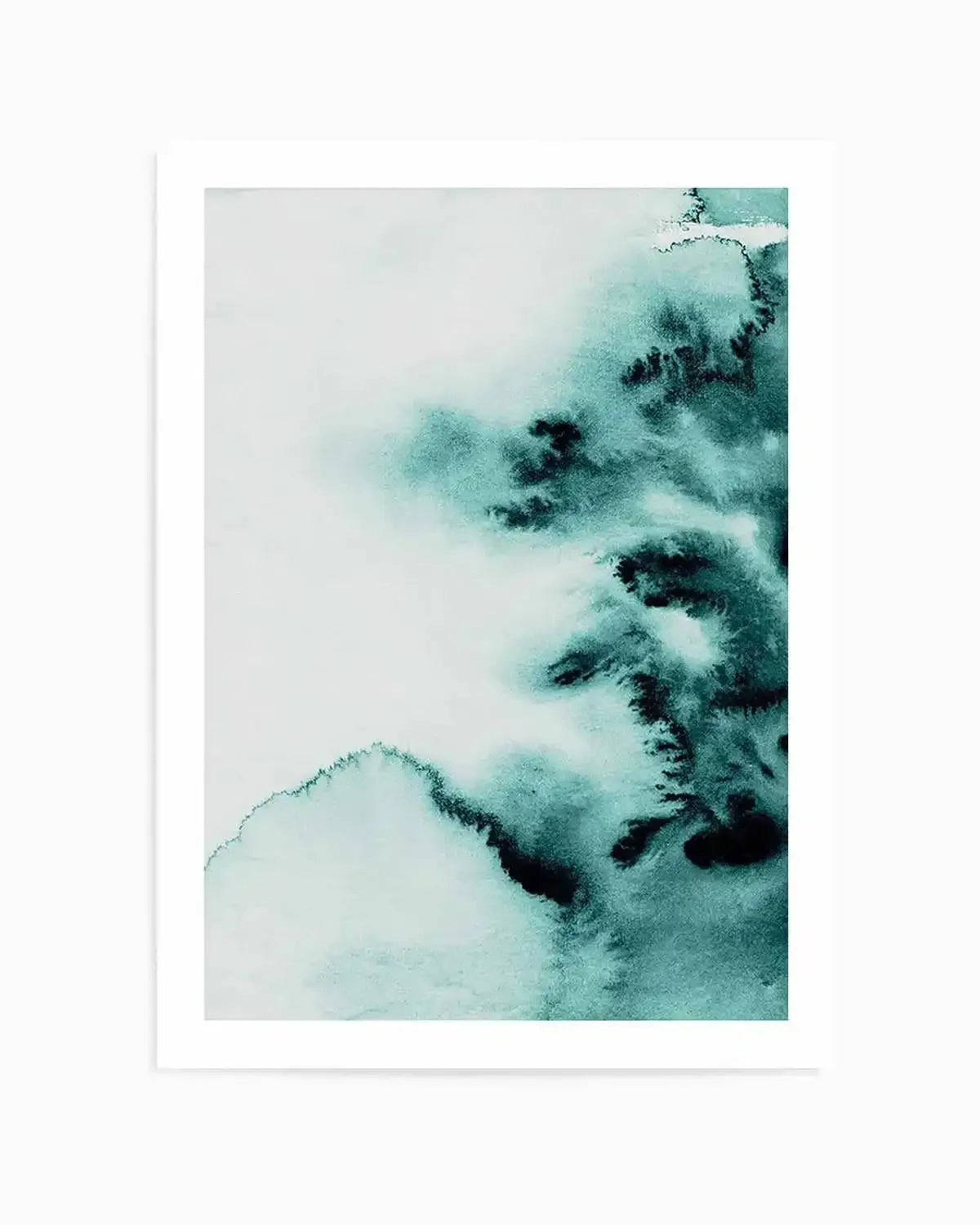 Abstract Green Watercolour II Art Print from Olive et Oriel where you can shop wallpaper and artworks online