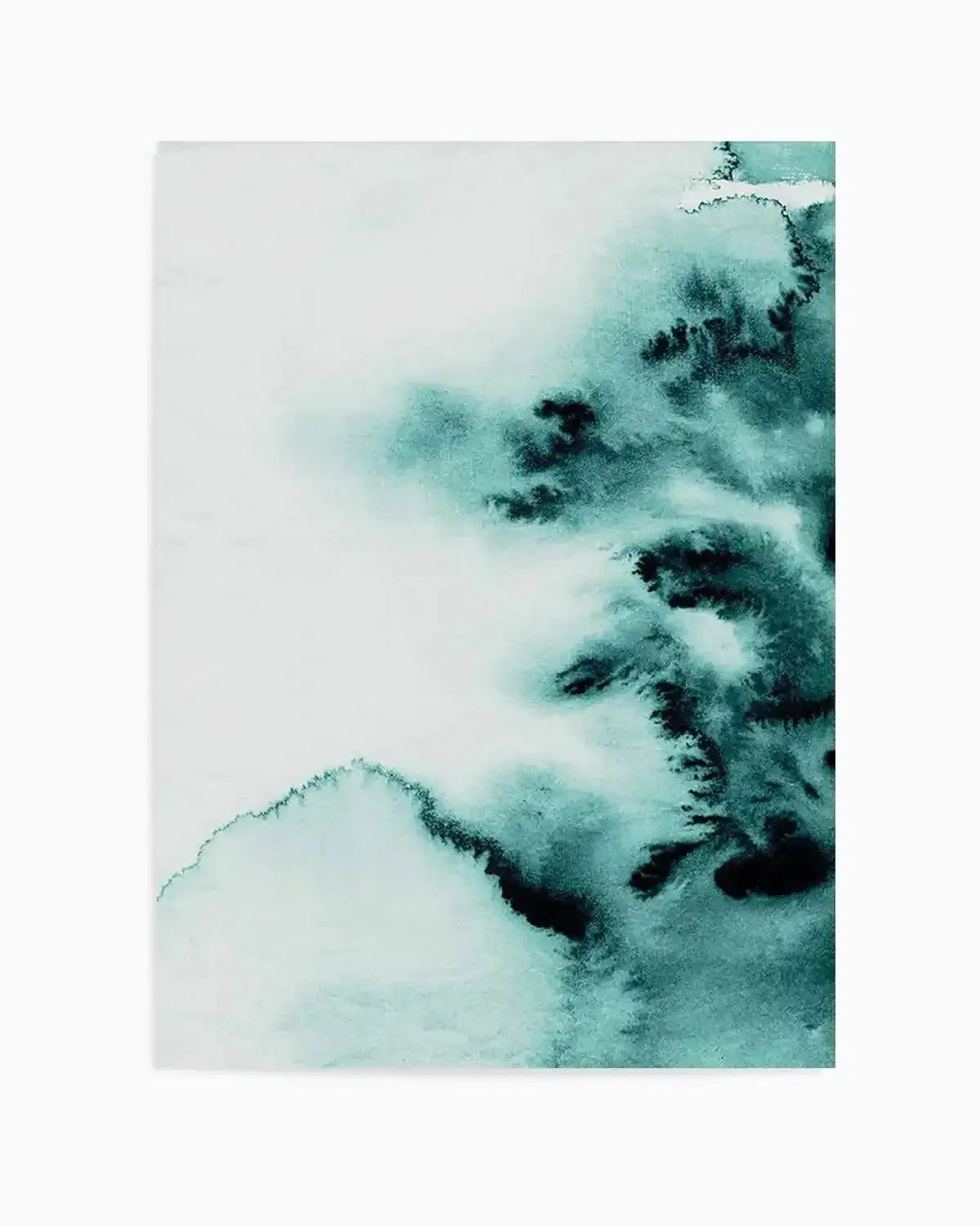 Abstract Green Watercolour II Art Print from Olive et Oriel where you can shop wallpaper and artworks online