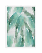 Abstract Green Watercolour IV Art Print