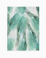 Abstract Green Watercolour IV Art Print