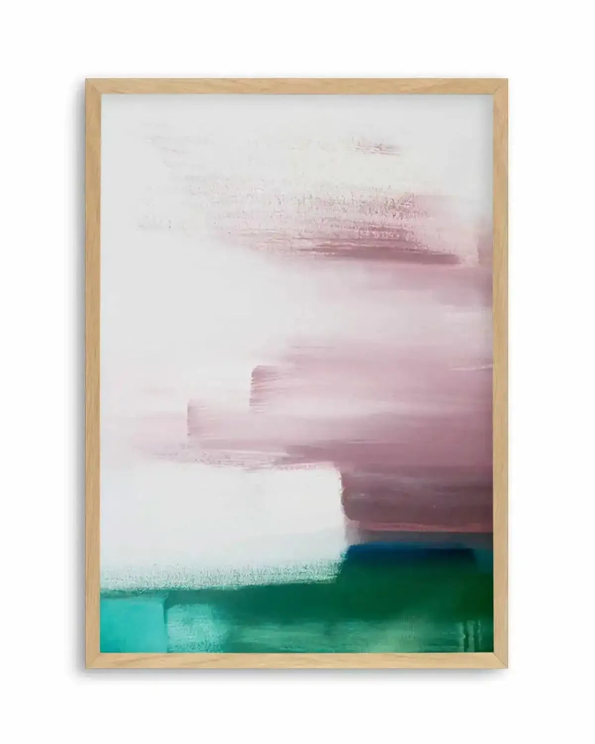 Abstract Green & Pink Painting Art Print from Olive et Oriel where you can shop wallpaper and artworks online