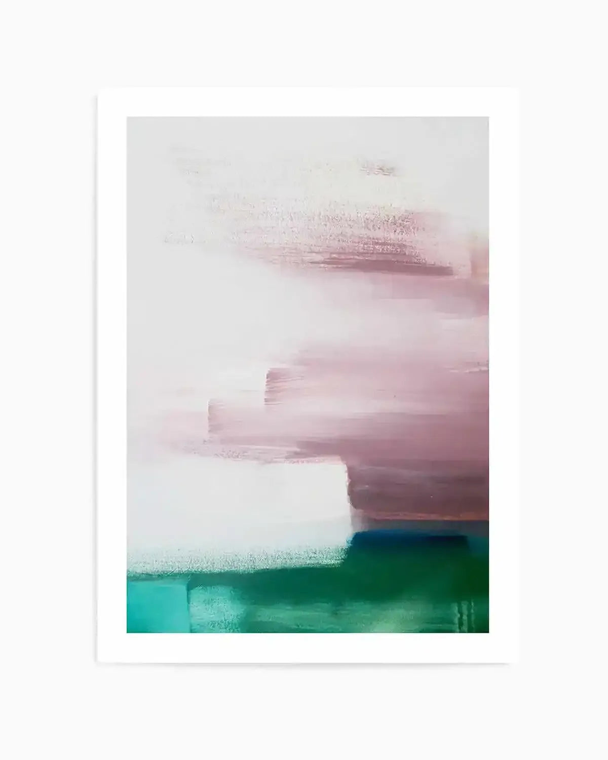 Abstract Green & Pink Painting Art Print from Olive et Oriel where you can shop wallpaper and artworks online