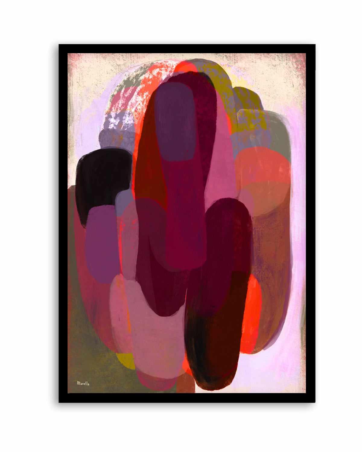 Abstract Hot Pink by Marco Marella | Art Print from Olive et Oriel where you can shop wallpaper and artworks online