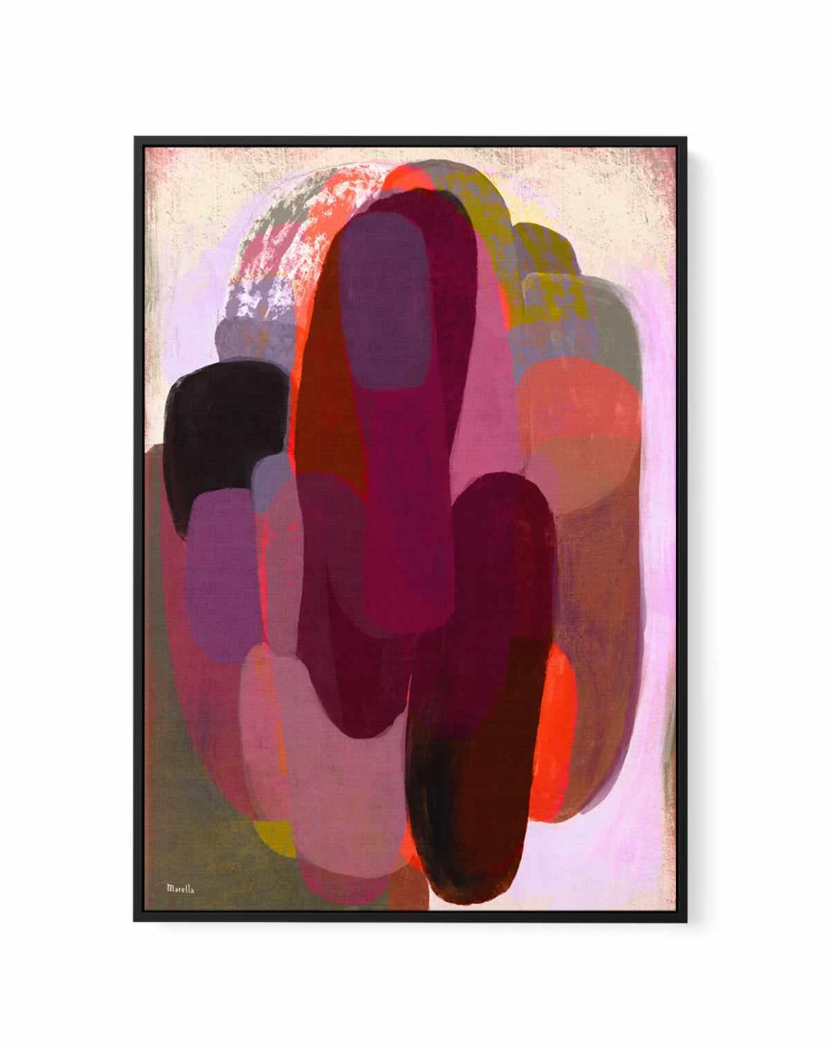 Abstract Hot Pink by Marco Marella | Framed Canvas Art Print from Olive et Oriel where you can shop wallpaper and artworks online
