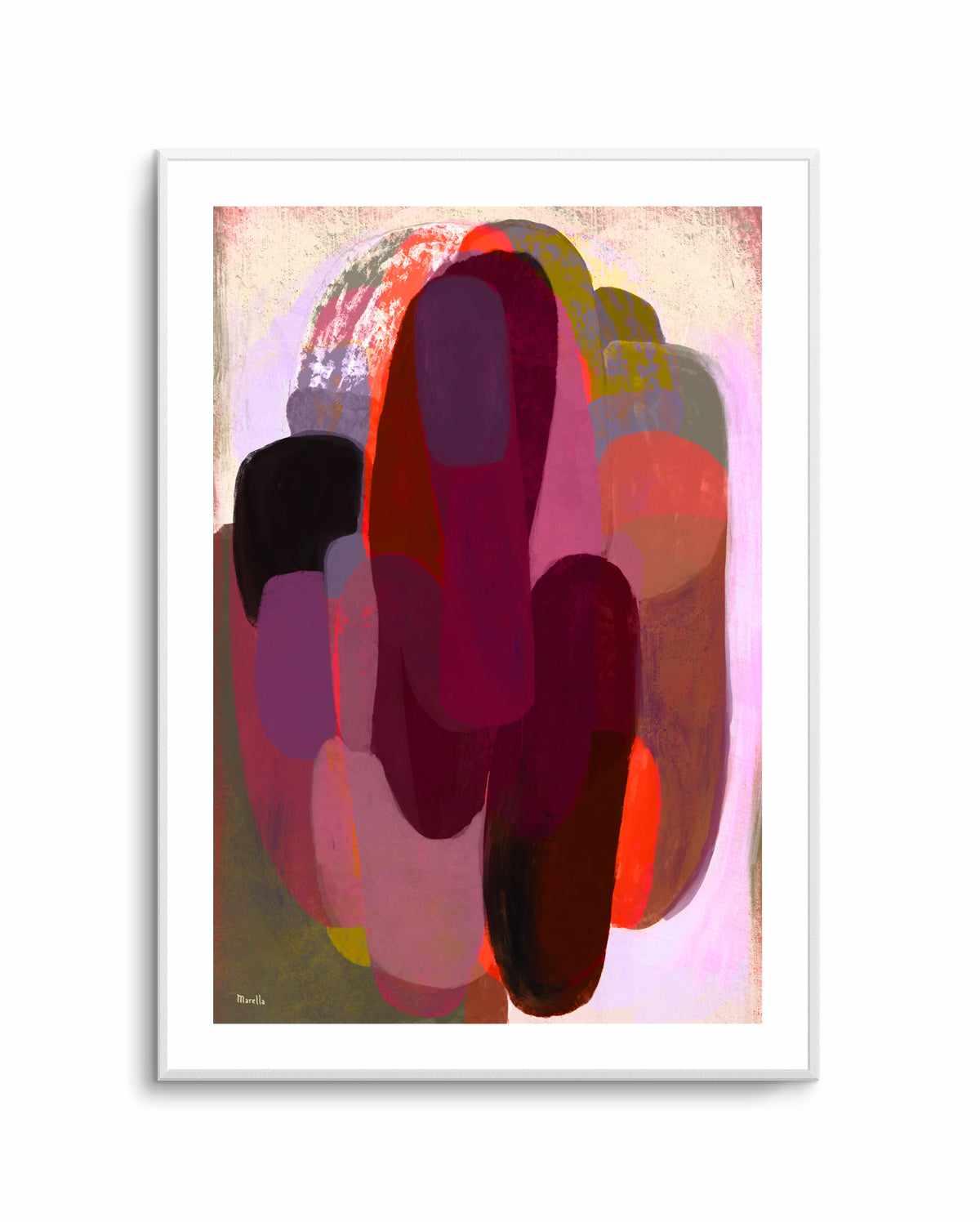 Abstract Hot Pink by Marco Marella | Art Print from Olive et Oriel where you can shop wallpaper and artworks online