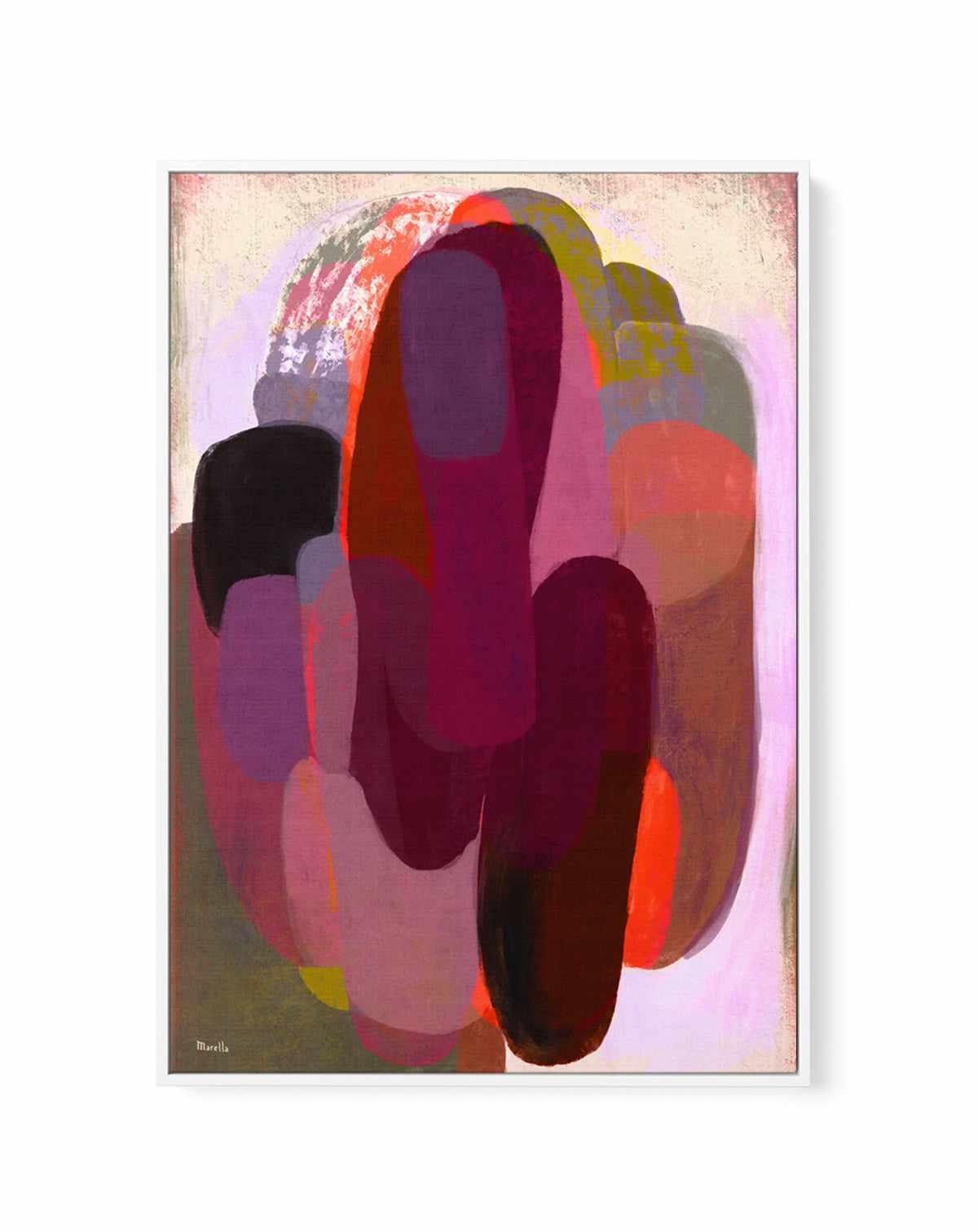 Abstract Hot Pink by Marco Marella | Framed Canvas Art Print from Olive et Oriel where you can shop wallpaper and artworks online