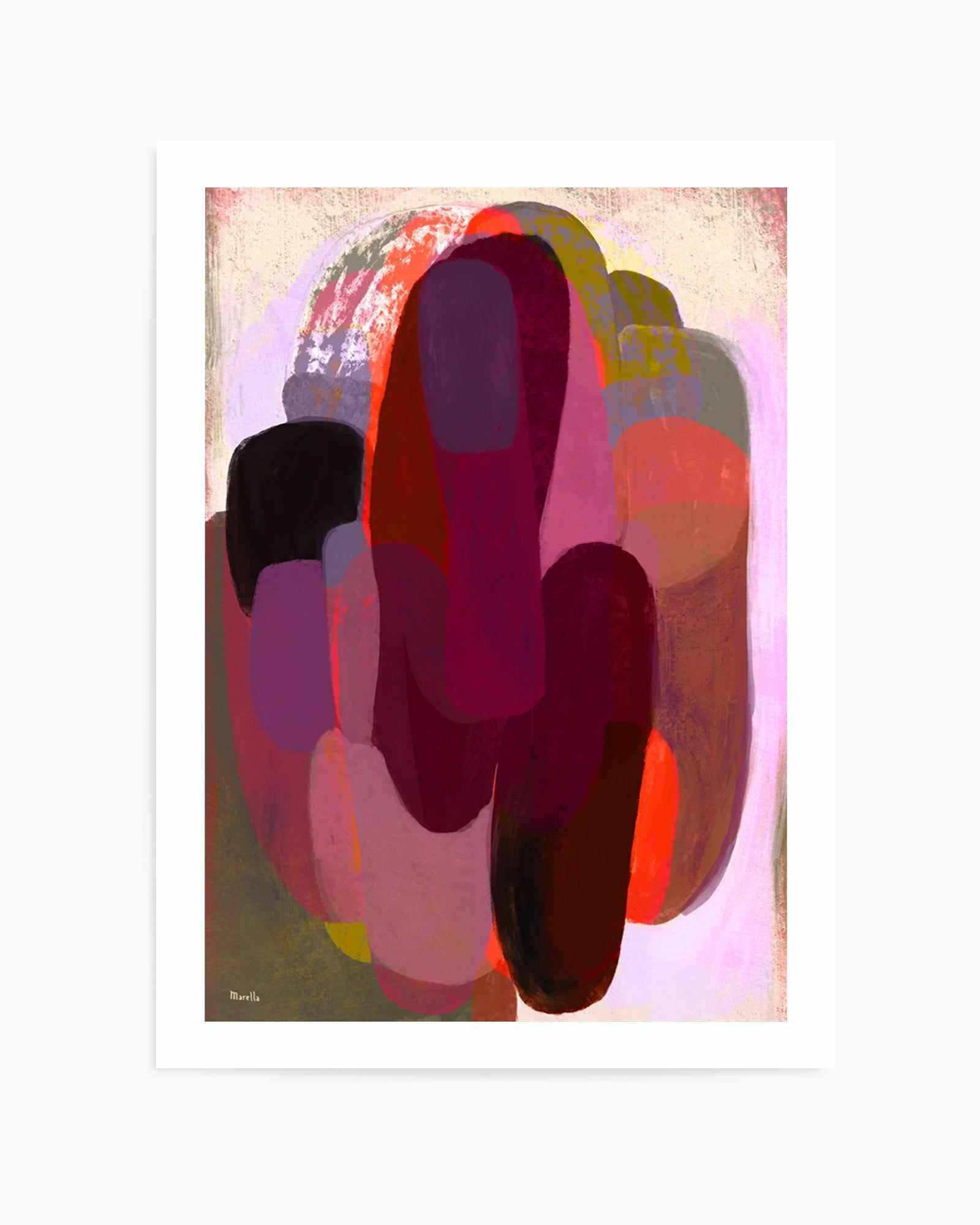 Abstract Hot Pink by Marco Marella | Art Print from Olive et Oriel where you can shop wallpaper and artworks online