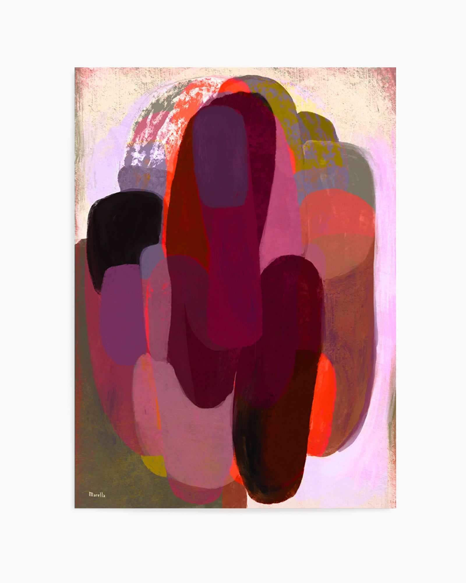 Abstract Hot Pink by Marco Marella | Art Print from Olive et Oriel where you can shop wallpaper and artworks online