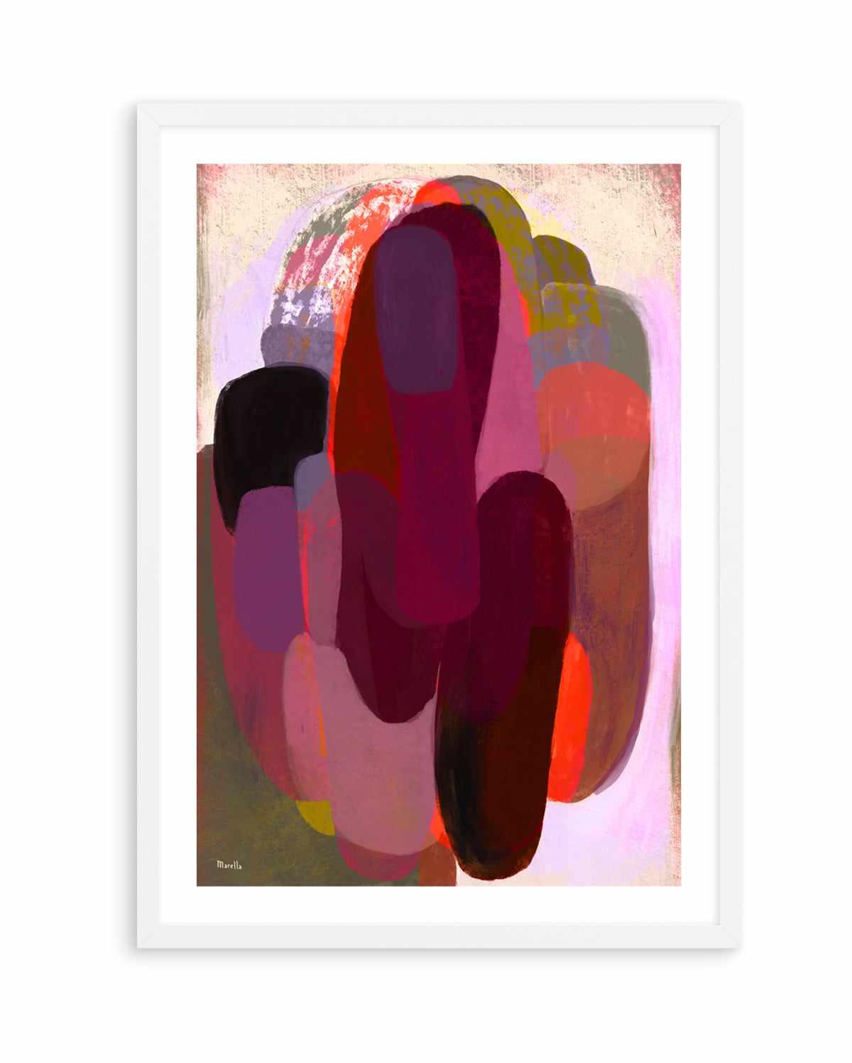 Abstract Hot Pink by Marco Marella | Art Print from Olive et Oriel where you can shop wallpaper and artworks online