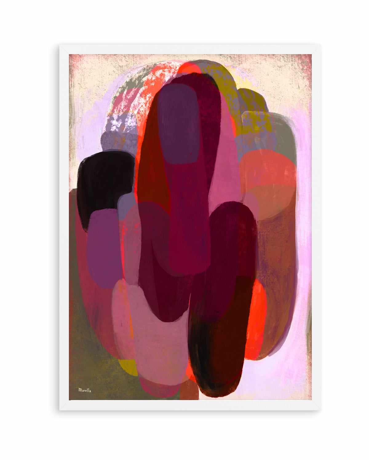 Abstract Hot Pink by Marco Marella | Art Print from Olive et Oriel where you can shop wallpaper and artworks online