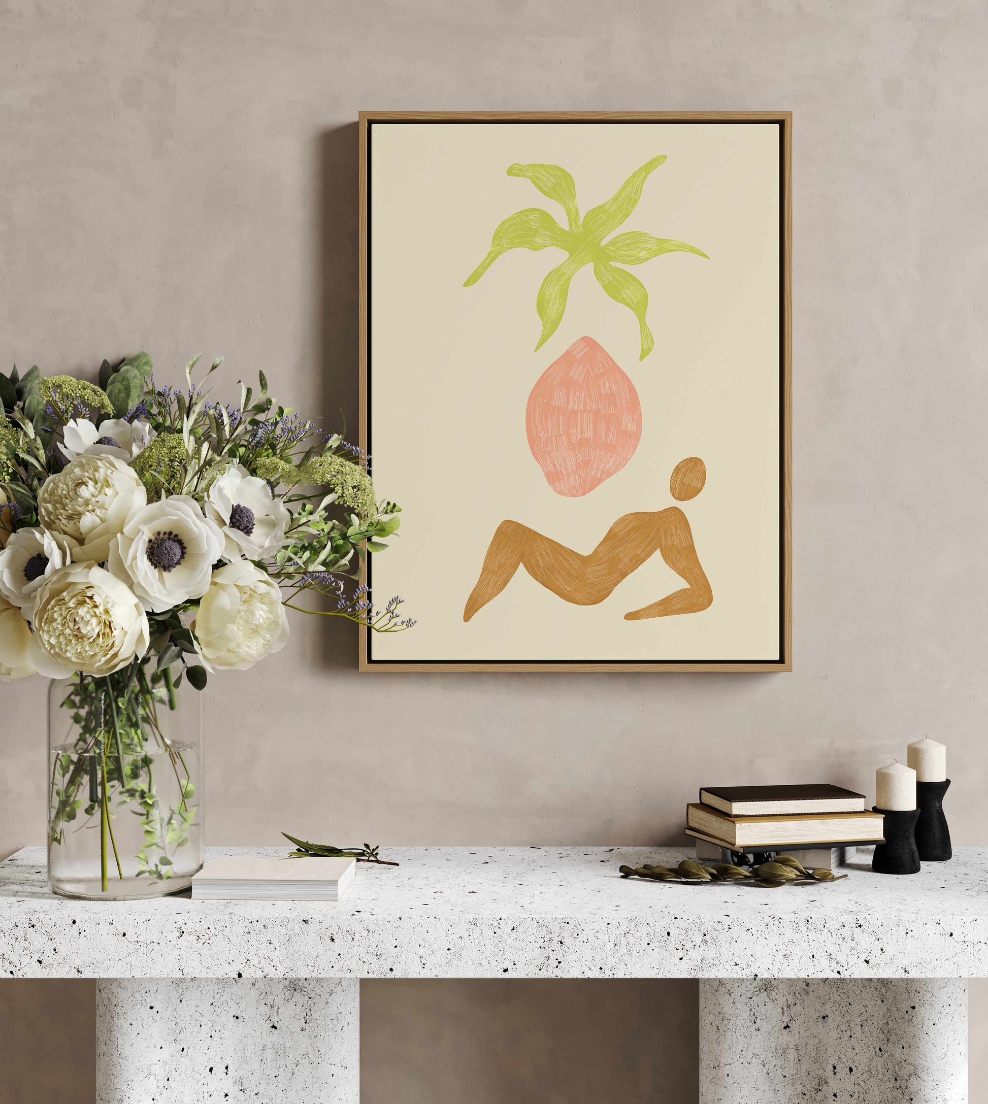 Abstract I by Arty Guava | Framed Canvas Art Print from Olive et Oriel where you can shop wallpaper and artworks online