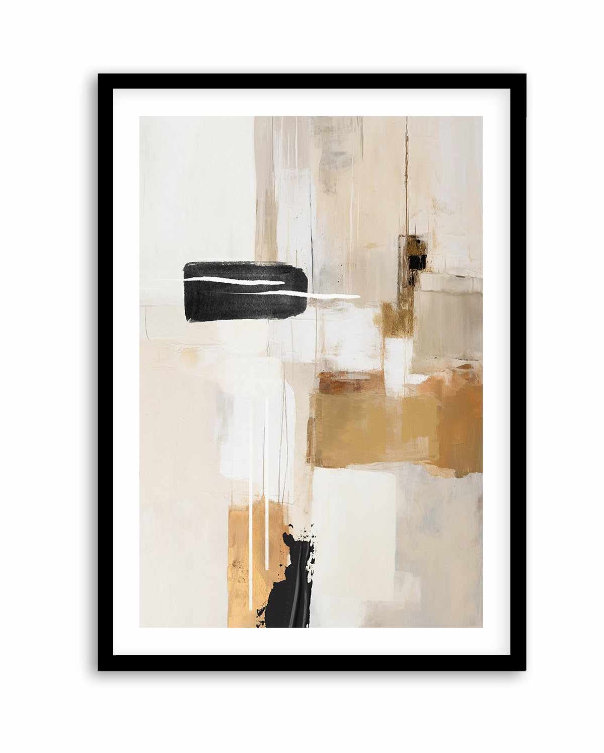 Abstract In Beige 1 By Sally Ann Moss | Art Print