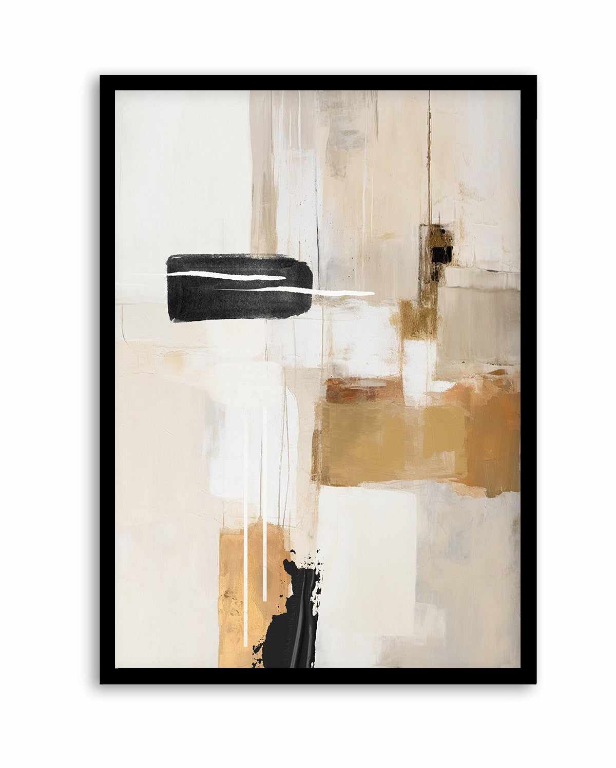 Abstract In Beige 1 By Sally Ann Moss | Art Print