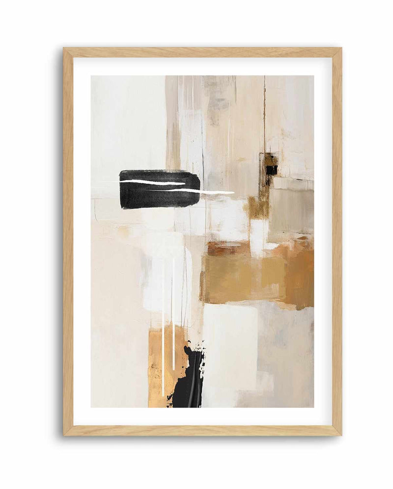Abstract In Beige 1 By Sally Ann Moss | Art Print