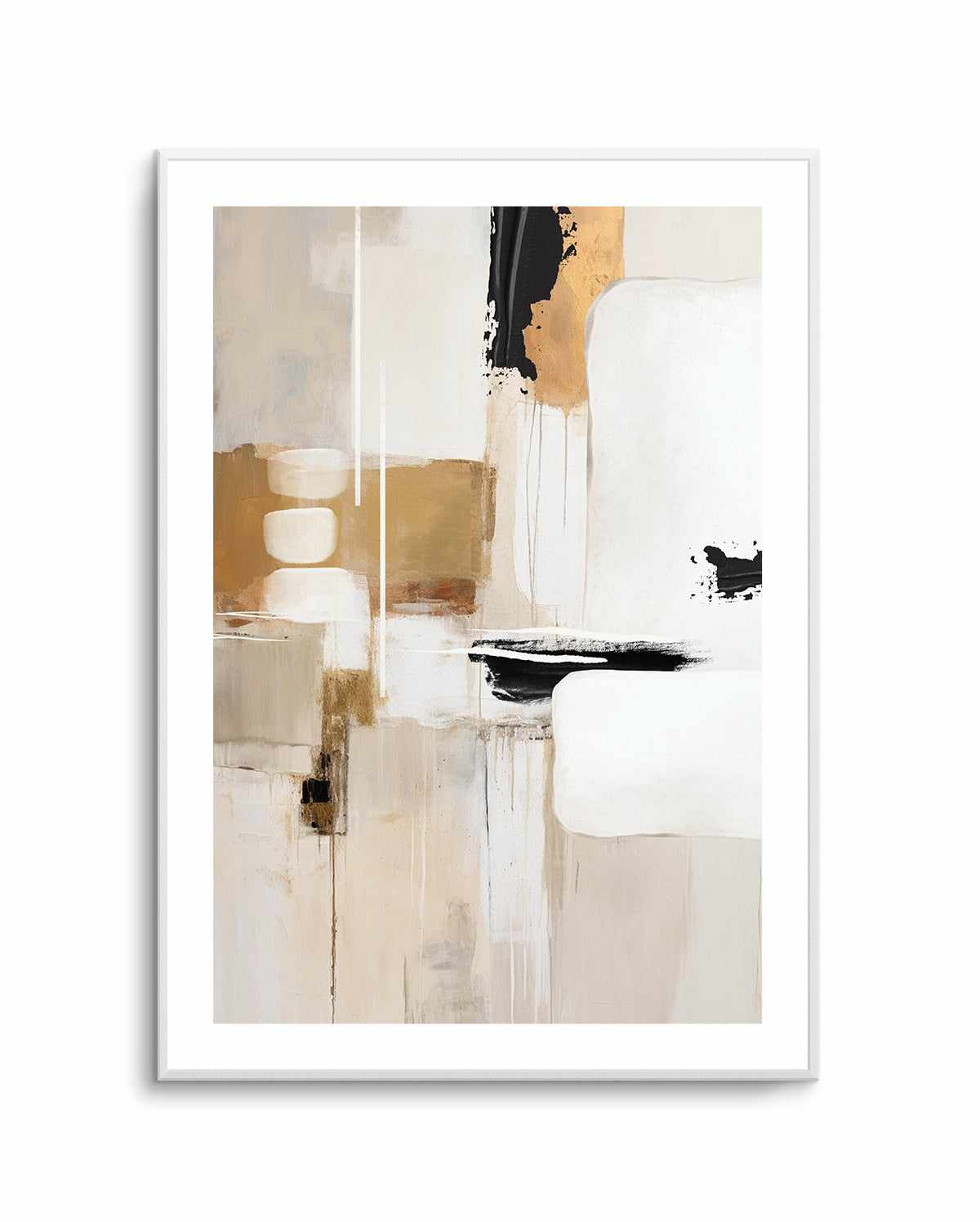 Abstract In Beige 3 By Sally Ann Moss | Art Print