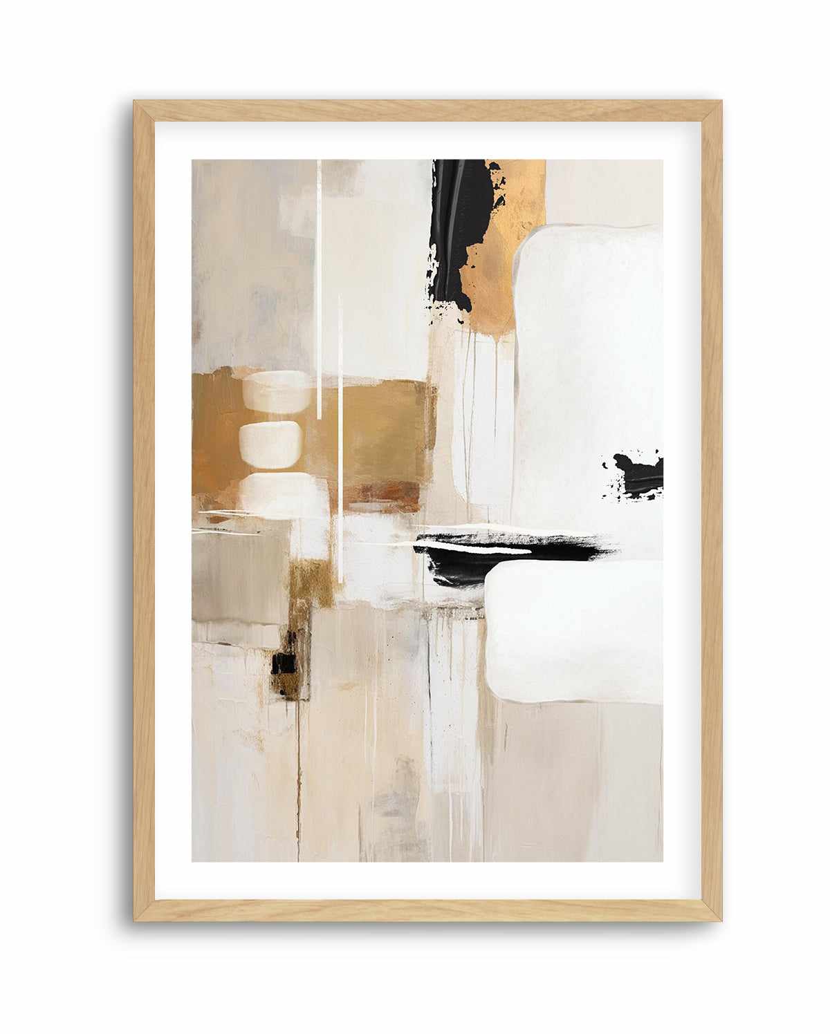 Abstract In Beige 3 By Sally Ann Moss | Art Print