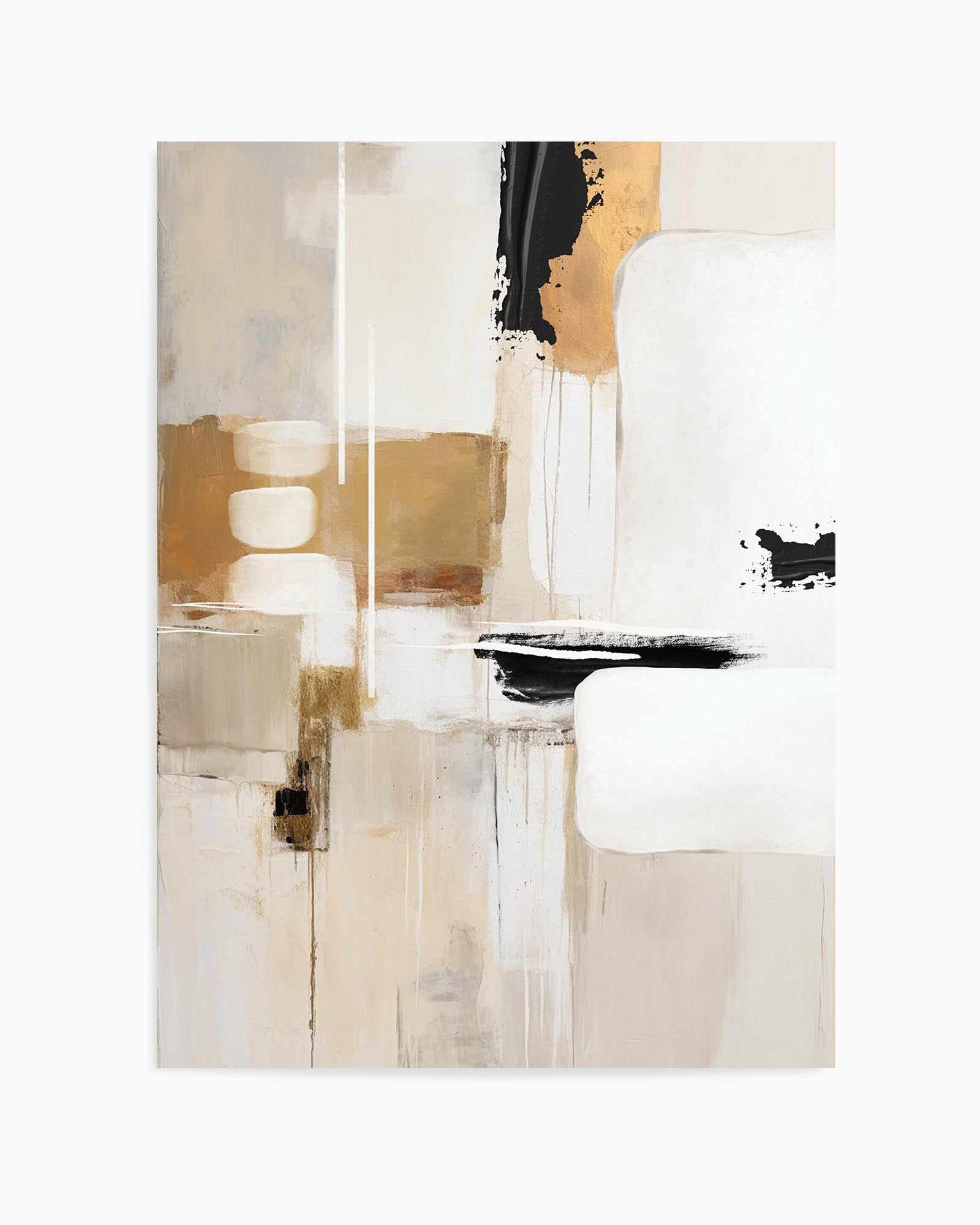 Abstract In Beige 3 By Sally Ann Moss | Art Print