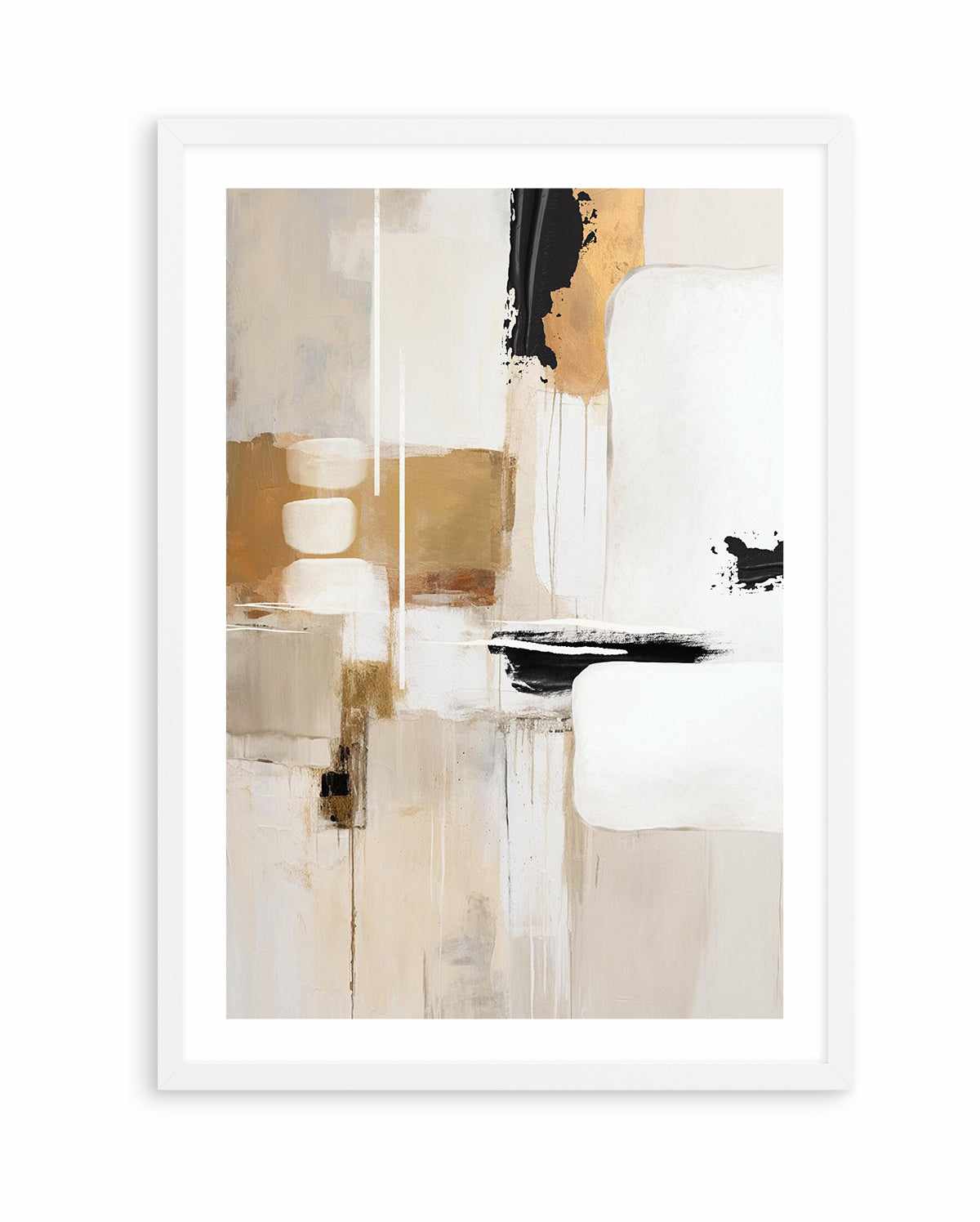 Abstract In Beige 3 By Sally Ann Moss | Art Print