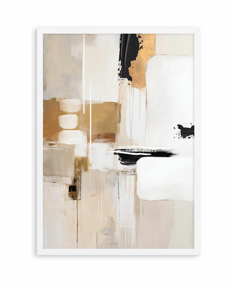 Abstract In Beige 3 By Sally Ann Moss | Art Print